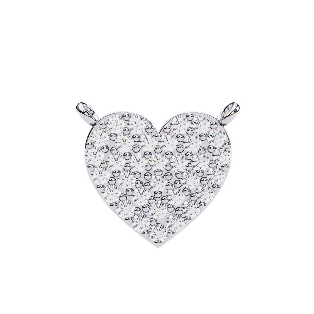 Natural Diamond Enchanted Heart Pendant