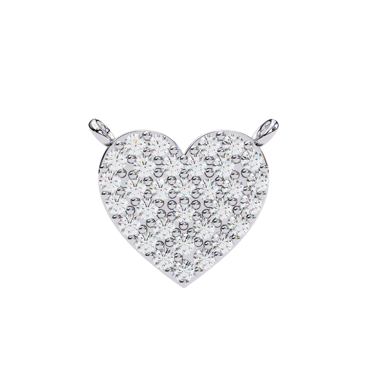 Natural Diamond Enchanted Heart Pendant