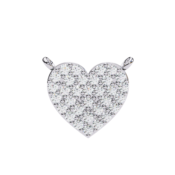 Natural Diamond Enchanted Heart Pendant