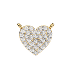 Natural Diamond Enchanted Heart Pendant