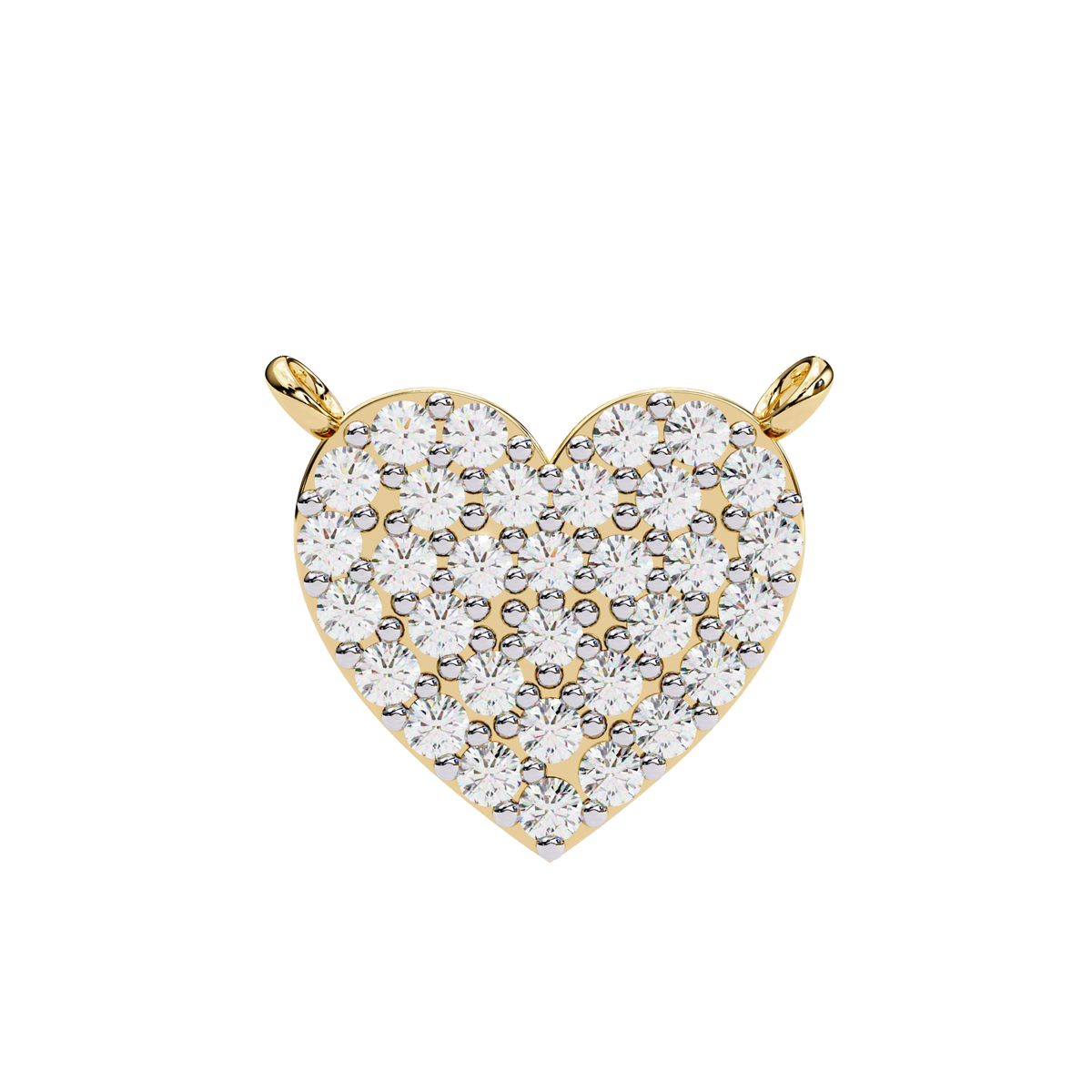 Natural Diamond Enchanted Heart Pendant