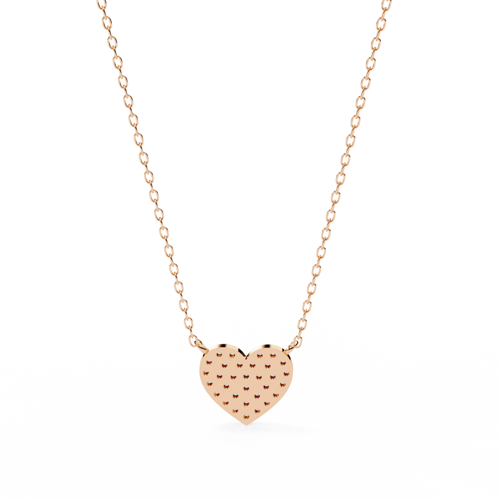 Natural Diamond Enchanted Heart Pendant