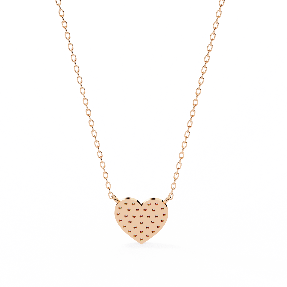 Natural Diamond Enchanted Heart Pendant