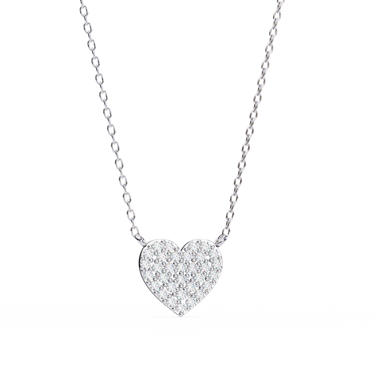 Natural Diamond Enchanted Heart Pendant