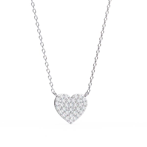 Natural Diamond Enchanted Heart Pendant