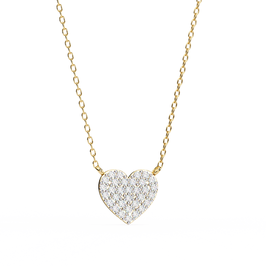Natural Diamond Enchanted Heart Pendant