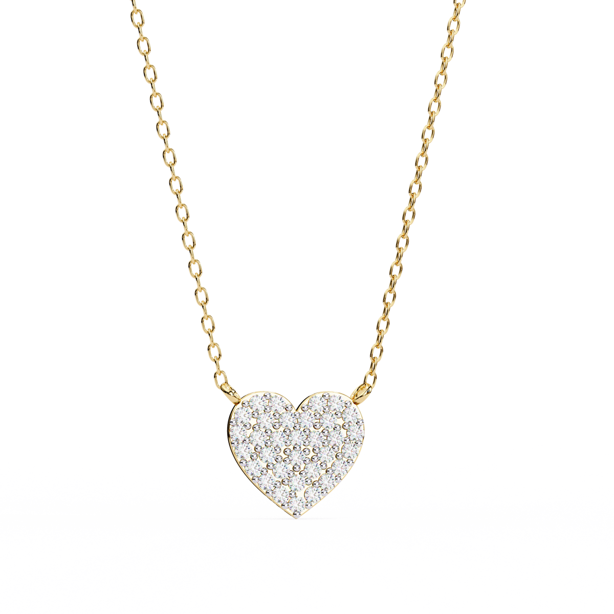 Natural Diamond Enchanted Heart Pendant