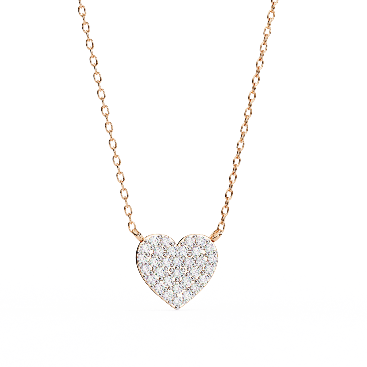 Natural Diamond Enchanted Heart Pendant