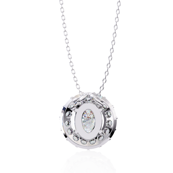 Natural Diamond Lumineux Oval Pendant