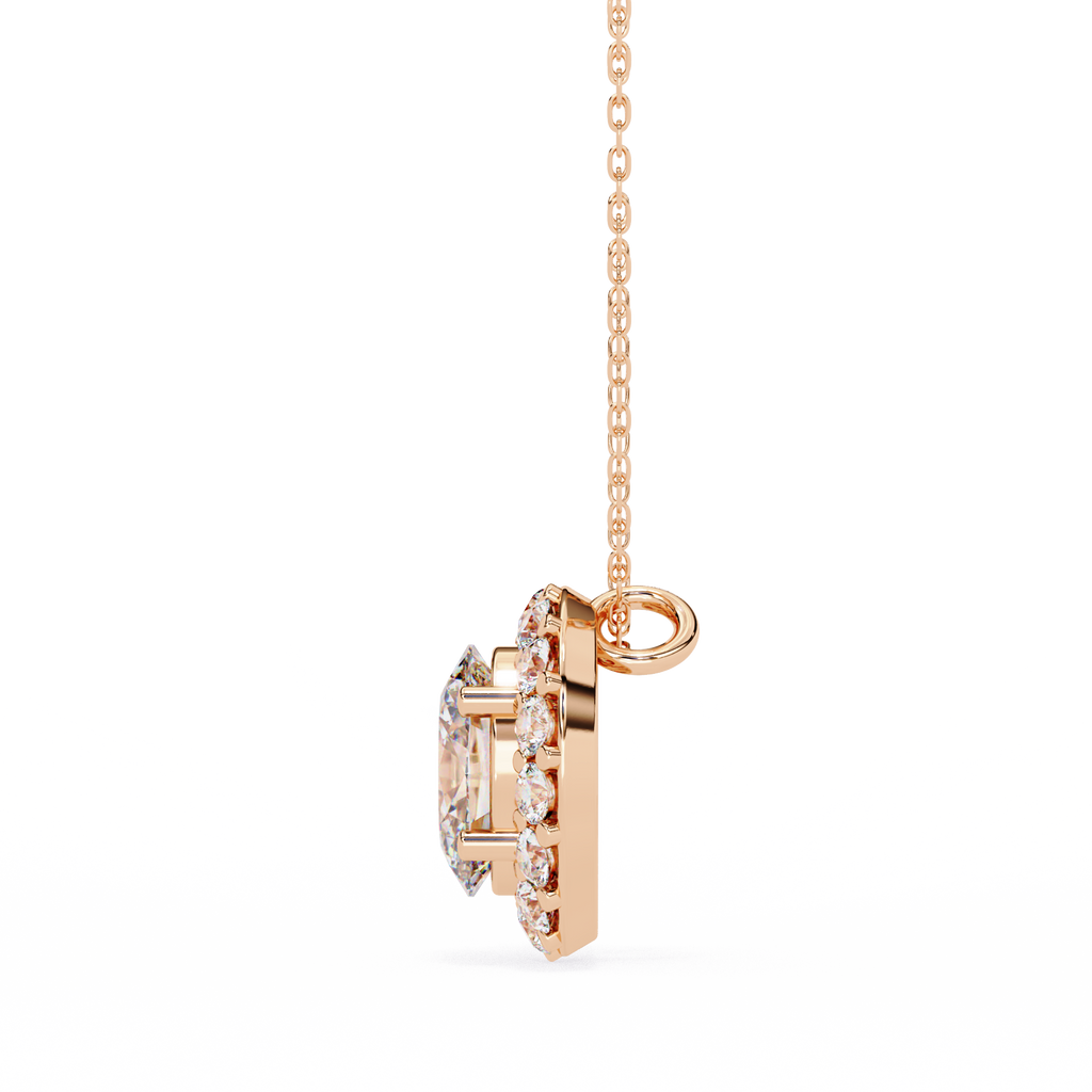 Natural Diamond Lumineux Oval Pendant