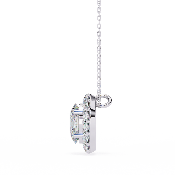 Natural Diamond Lumineux Oval Pendant