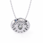 Natural Diamond Lumineux Oval Pendant