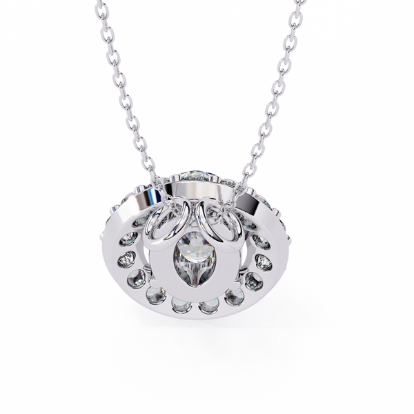 Natural Diamond Lumineux Oval Pendant
