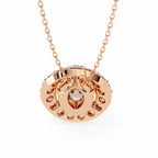 Natural Diamond Lumineux Oval Pendant