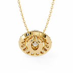 Natural Diamond Lumineux Oval Pendant