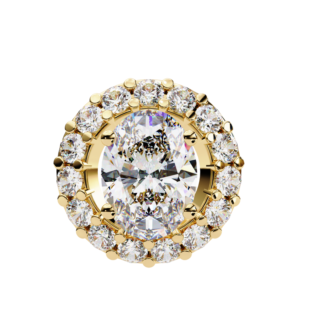 Natural Diamond Lumineux Oval Pendant