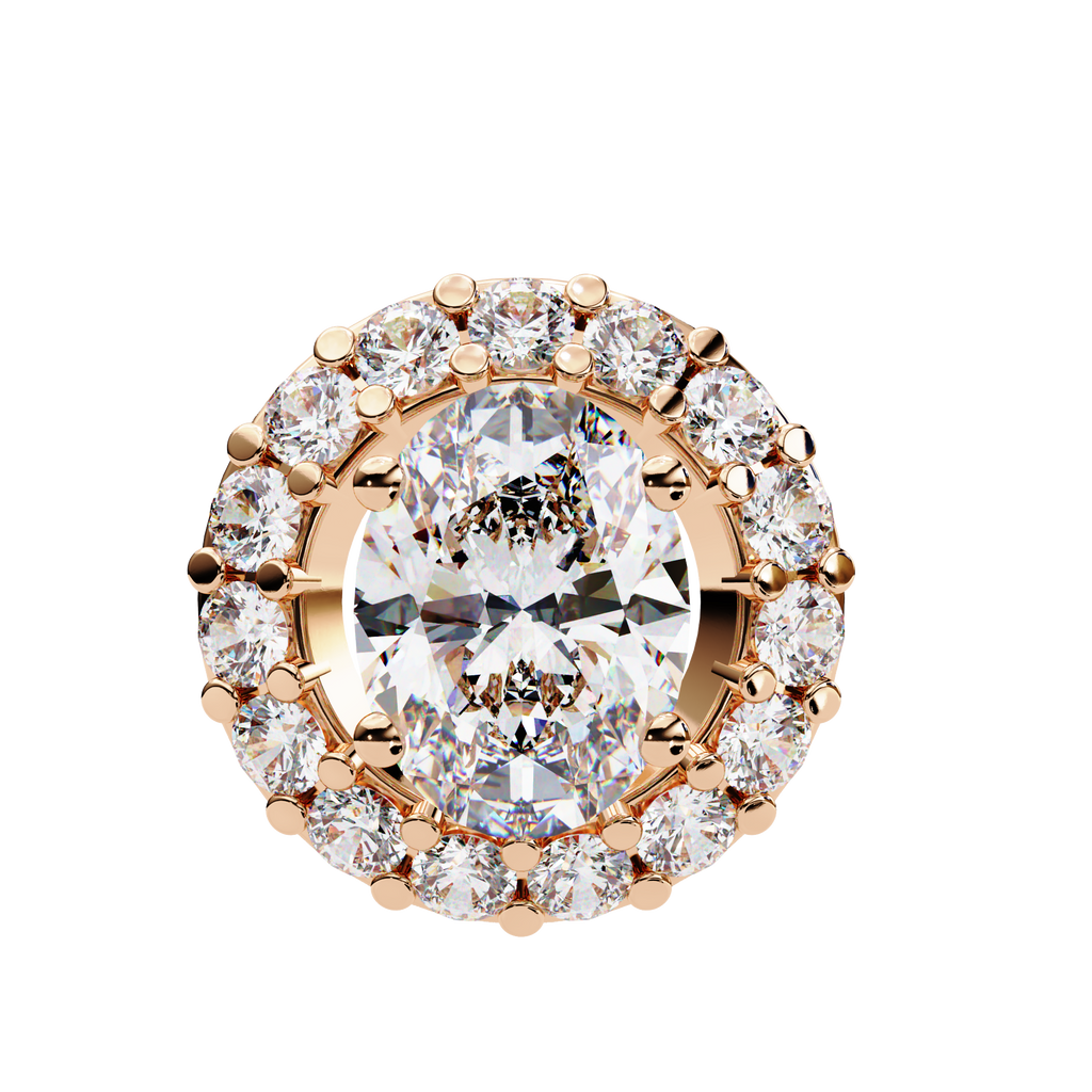 Natural Diamond Lumineux Oval Pendant