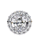 Natural Diamond Lumineux Oval Pendant