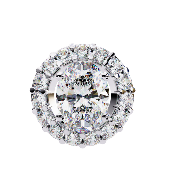 Natural Diamond Lumineux Oval Pendant