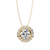 Natural Diamond Lumineux Oval Pendant