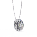 Natural Diamond Lumineux Oval Pendant