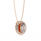 Natural Diamond Lumineux Oval Pendant