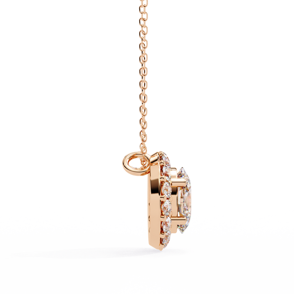 Natural Diamond Lumineux Oval Pendant
