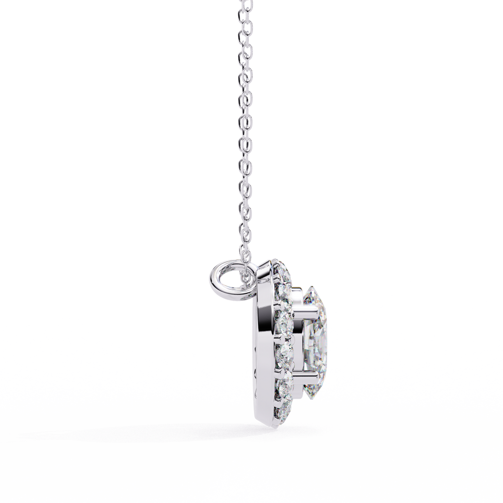 Natural Diamond Lumineux Oval Pendant