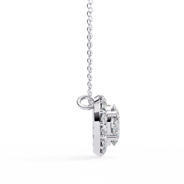 Natural Diamond Lumineux Oval Pendant