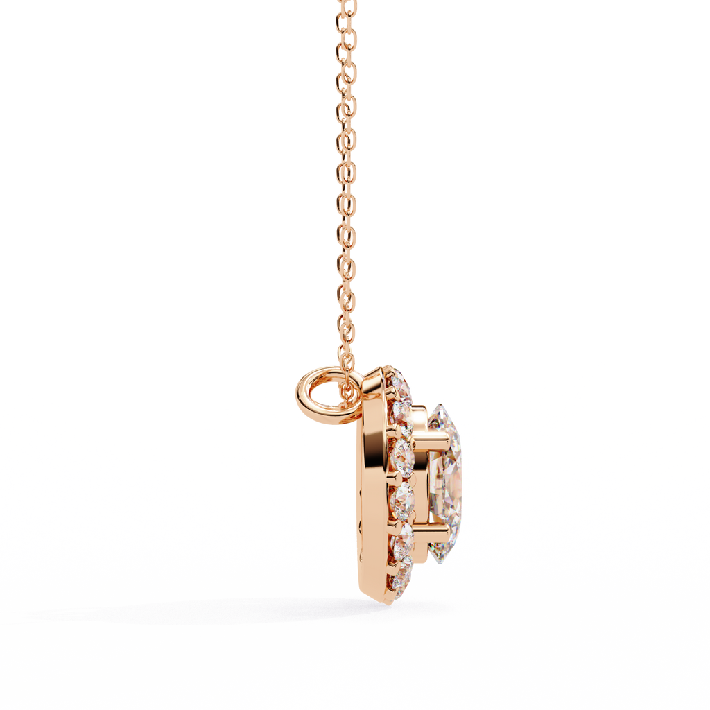 Natural Diamond Lumineux Oval Pendant