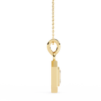 Natural Diamond Empire Halo Pendant