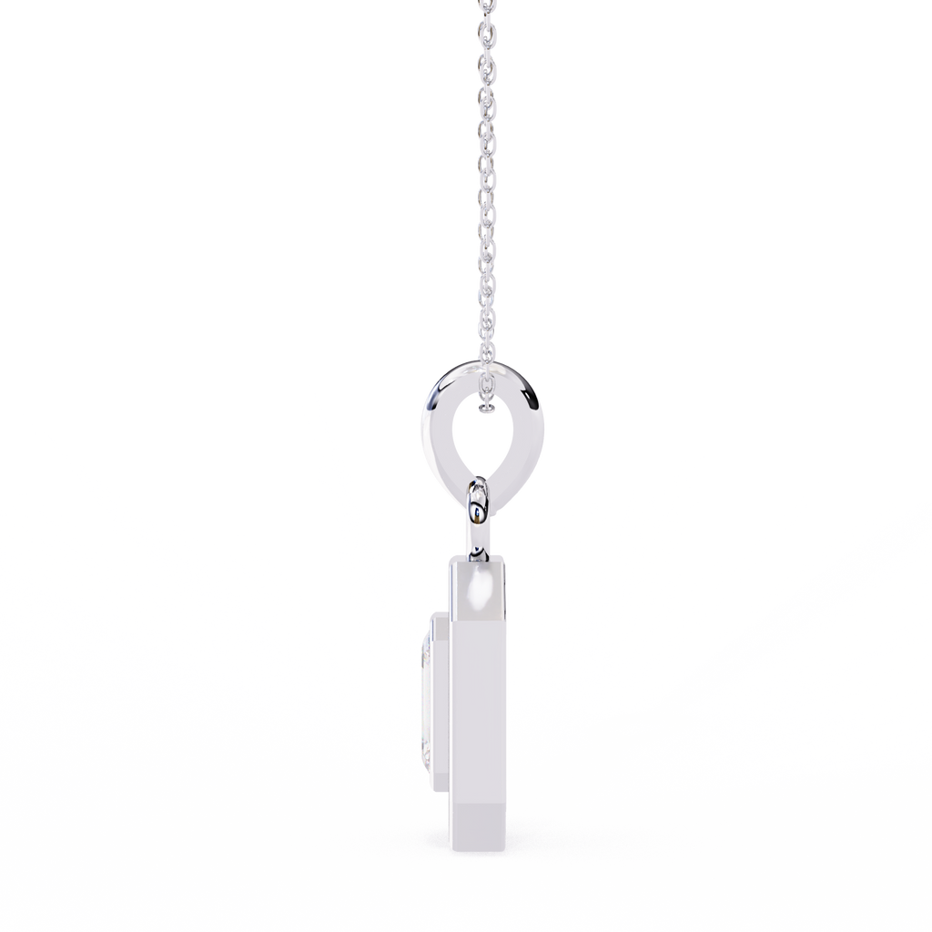 Natural Diamond Empire Halo Pendant
