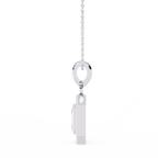 Natural Diamond Empire Halo Pendant