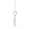 Natural Diamond Empire Halo Pendant