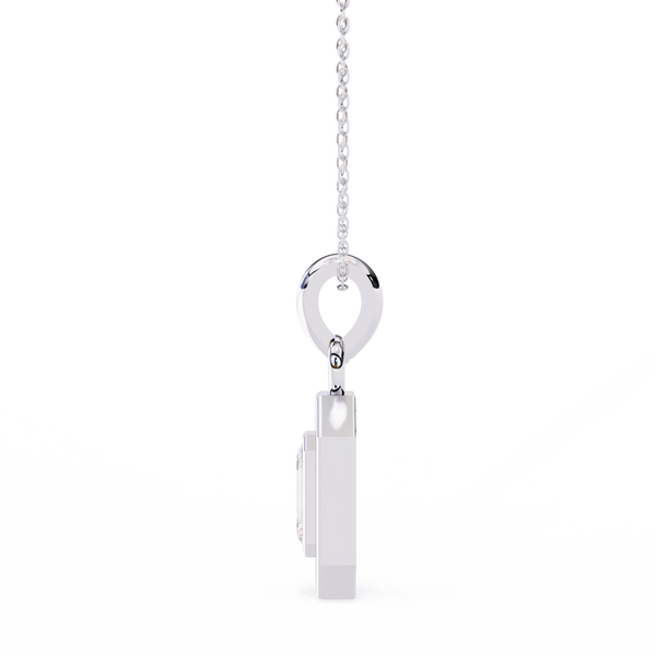 Natural Diamond Empire Halo Pendant