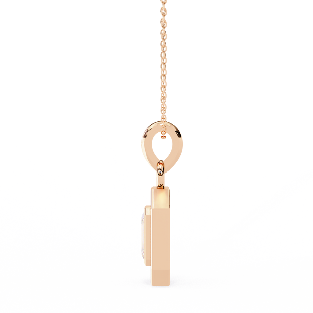 Natural Diamond Empire Halo Pendant