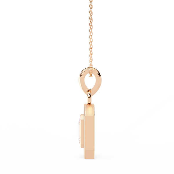 Natural Diamond Empire Halo Pendant