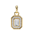 Natural Diamond Empire Halo Pendant
