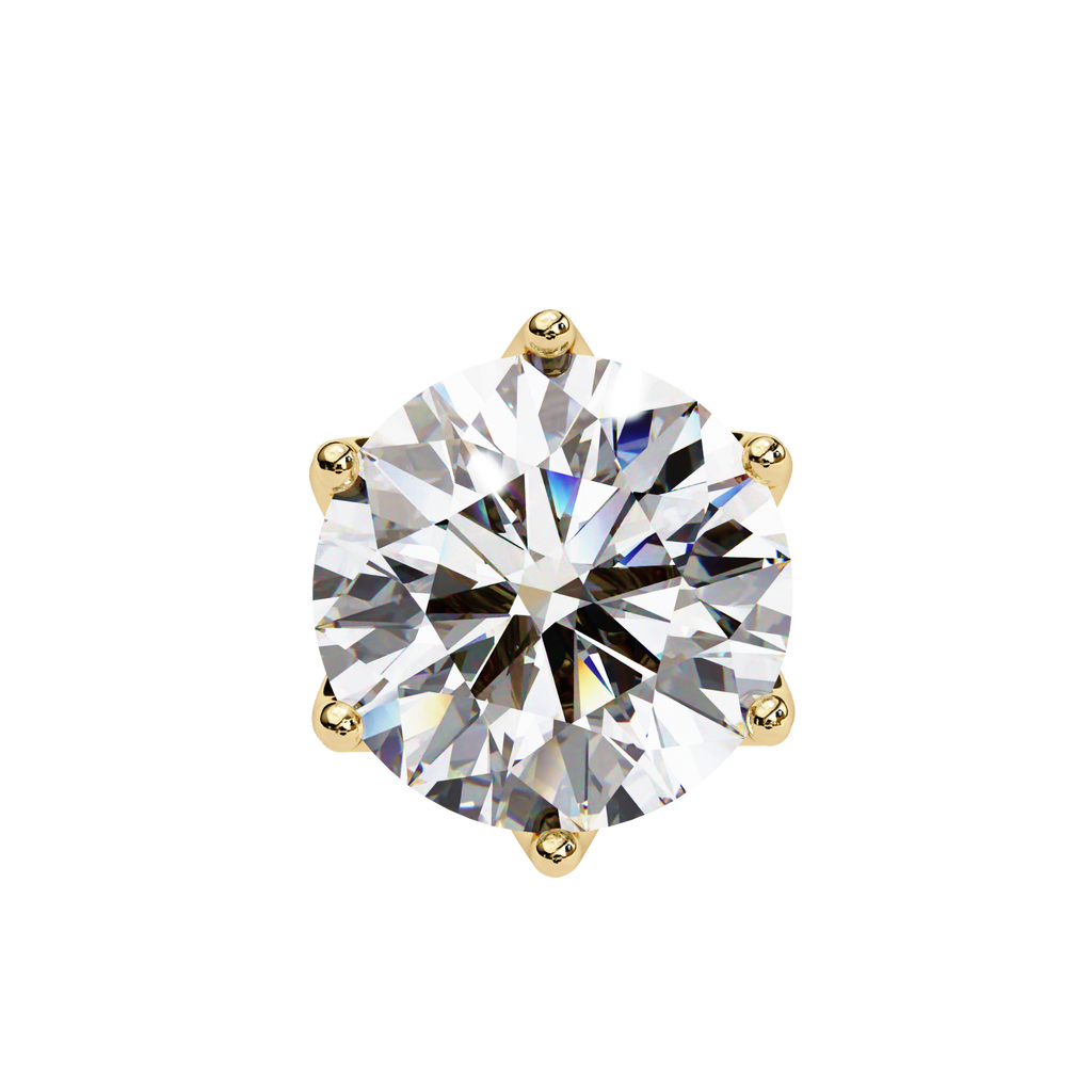 Brilliant Round Cut Natural Diamond Stud Earrings