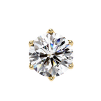 Brilliant Round Cut Natural Diamond Stud Earrings