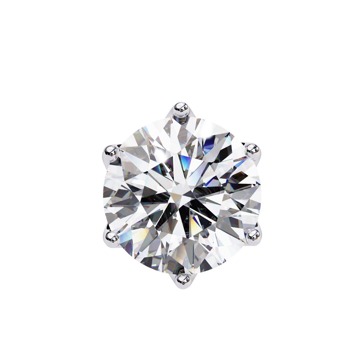 Brilliant Round Cut Natural Diamond Stud Earrings