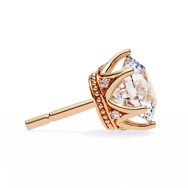 Brilliant Round Cut Natural Diamond Stud Earrings