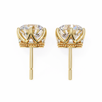 Brilliant Round Cut Natural Diamond Stud Earrings