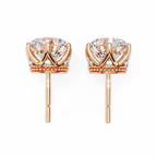Brilliant Round Cut Natural Diamond Stud Earrings