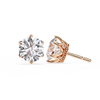 Brilliant Round Cut Natural Diamond Stud Earrings