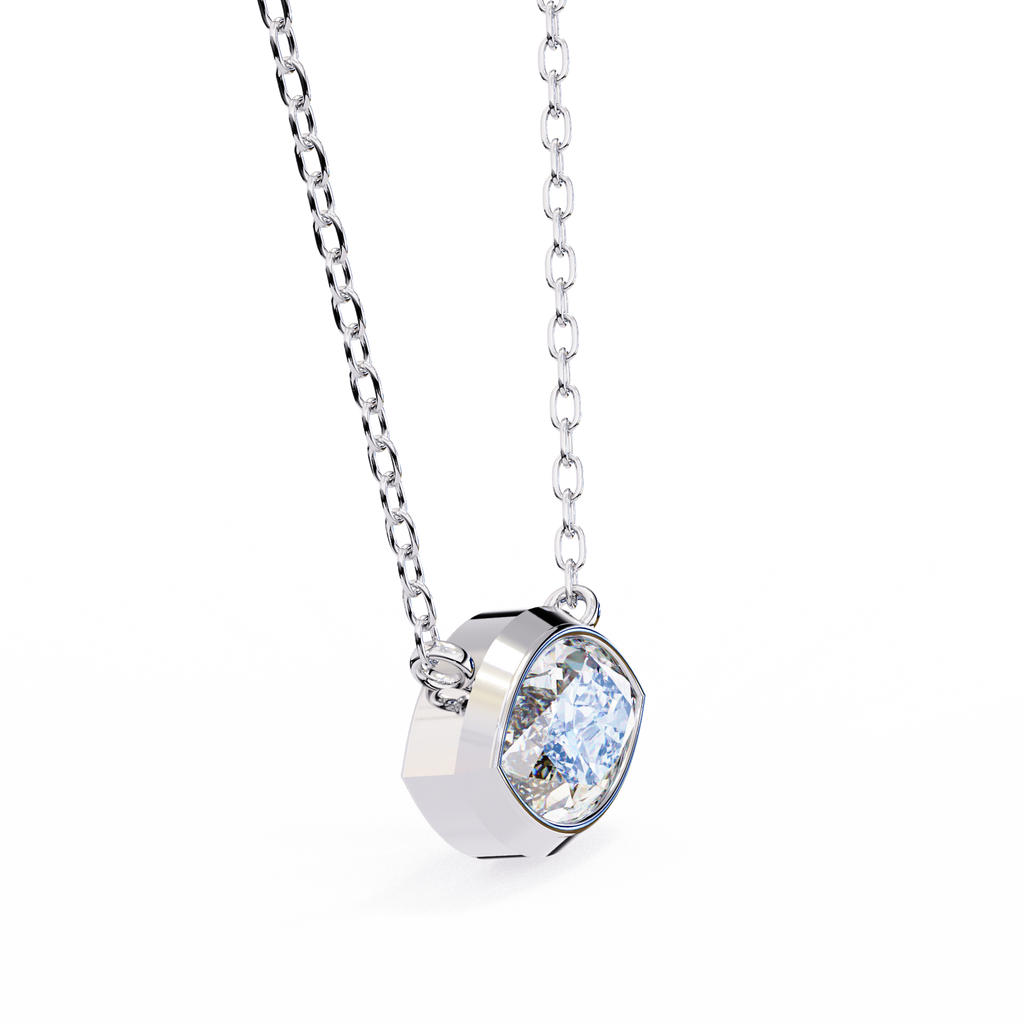 Marquise-Cut Evil Eye Natural Diamond Pendant