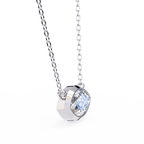 Marquise-Cut Evil Eye Natural Diamond Pendant