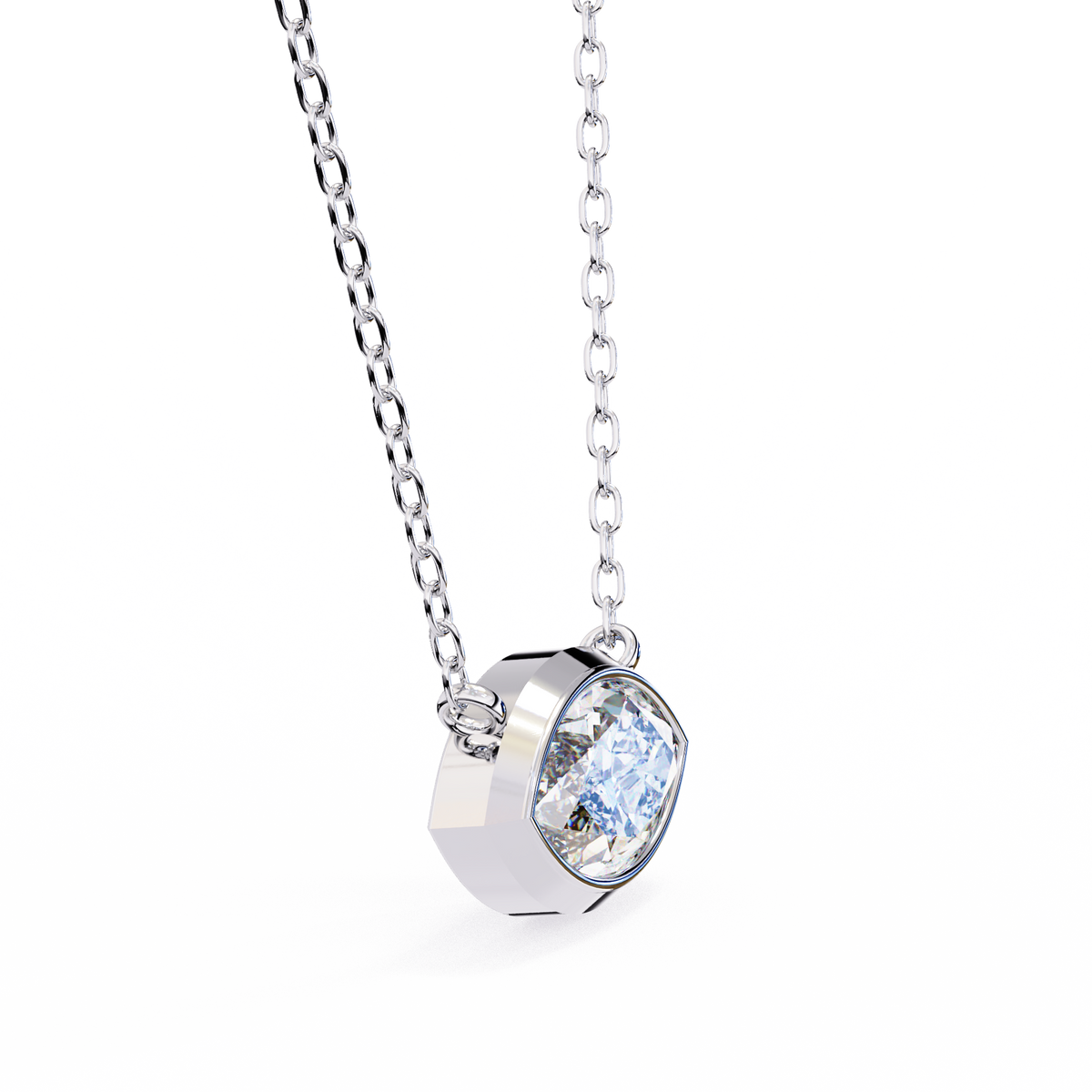Marquise-Cut Evil Eye Natural Diamond Pendant