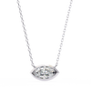 Marquise-Cut Evil Eye Natural Diamond Pendant