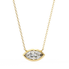 Marquise-Cut Evil Eye Natural Diamond Pendant